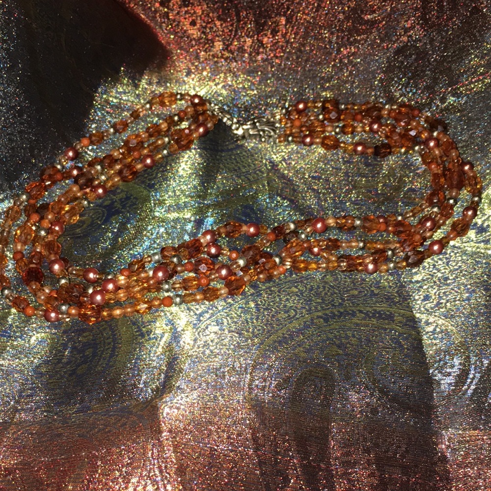 Beaded Choker Rope Style Necklace